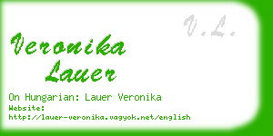 veronika lauer business card